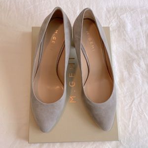 M.Gemi Lustro Grey Mist Suede Pumps